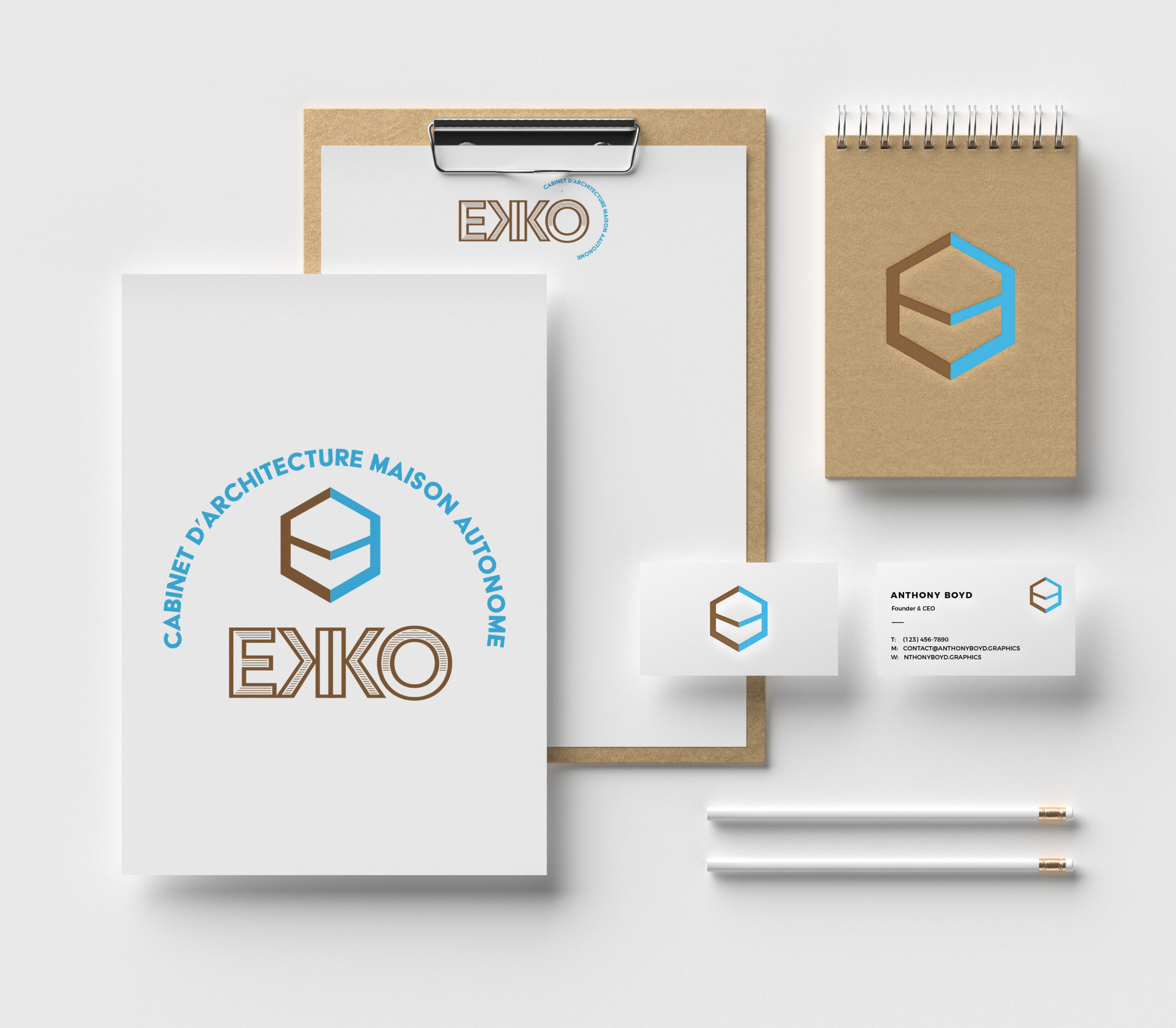 kit de papeterie pour le cabinet EKKO